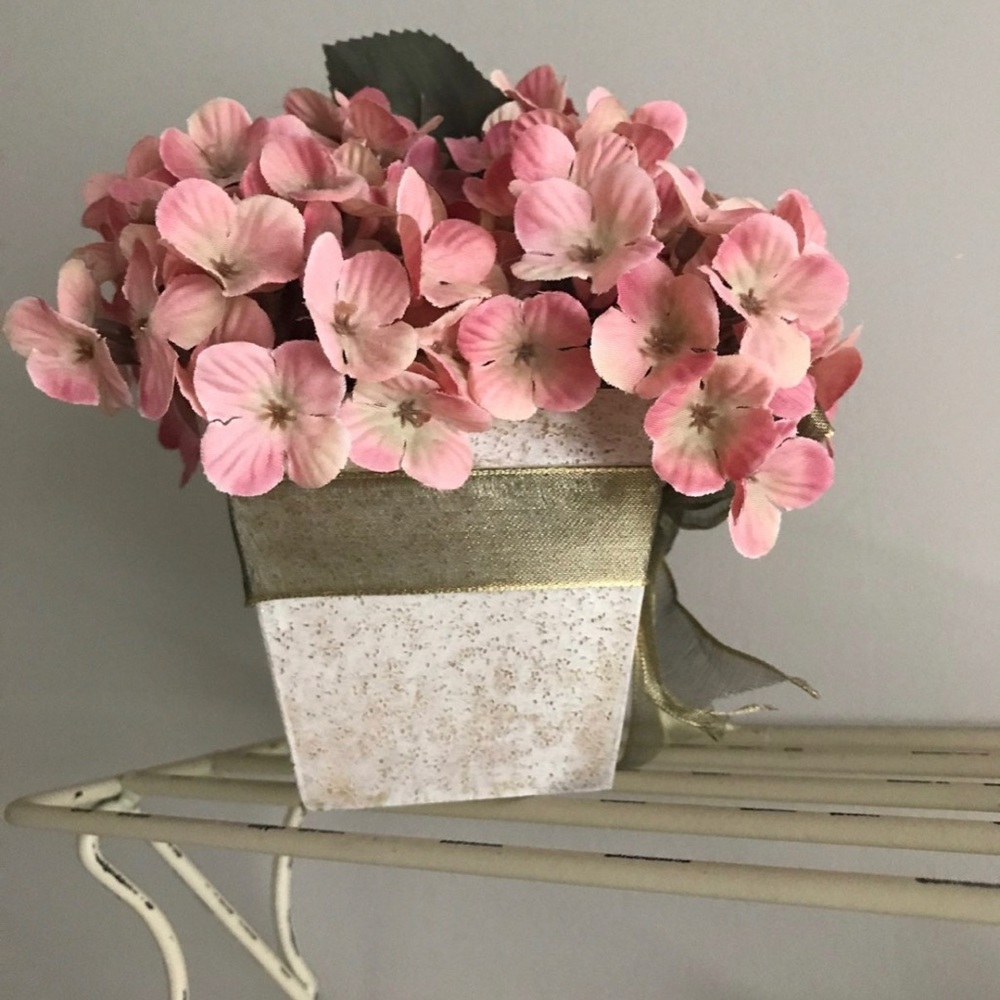 Hydrangea flower pot artificial decor - Picture 4 of 5